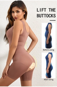 Detail of shapewear back design showing lifting effect and buttocks sculpting