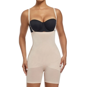Body gainant femme chair avec mesh ventre plat et effet sculptant fessier haut