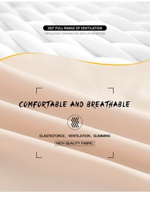Détail du tissu respirant haute élasticité avec système de ventilation à 360 degrés
