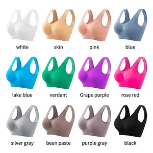 Soutien-gorge de sport sans coutures en 12 couleurs pour le yoga et le fitness