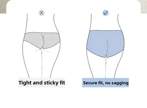 Comparison showing full coverage anti-pinch design vs ordinary fit for safety shorts