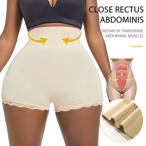 Gaine amincissante taille haute pour ventre plat et fessier galbé avec dentelle