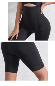 Detail view of high waist shapewear panties featuring breathable fabric and tummy control