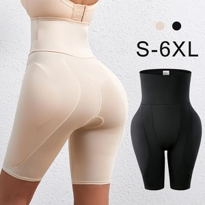 High waist tummy control shapewear in black and beige with S-6XL size range