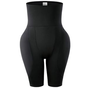 High waist black tummy control shapewear with butt lifting and body slimming design