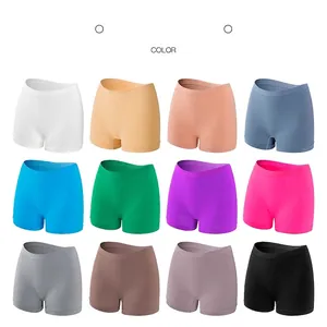 Women's seamless safety shorts available in 12 assorted colors in a neat 3x4 grid display