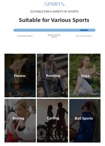 Detail van de sportbeha ondersteuningsniveaus voor sportschool, yoga en hardlopen