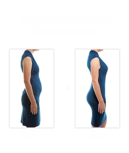 Side view comparison showing the tummy control and butt lifting effect of the shapewear