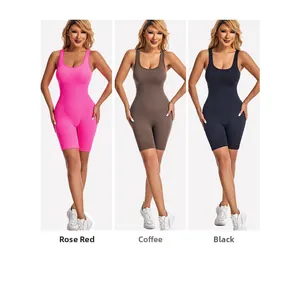 Detailed close-up showing the ribbed elastic texture of the women's bodysuit in three colors