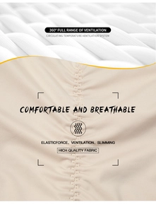 Macro shot of breathable elastic fabric and high-quality seamless stitching on shapewear
