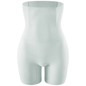 Gaine amincissante taille haute sans couture avec panneaux de compression en vert menthe