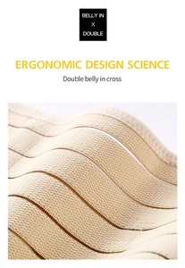 Detail of ergonomic double-layer cross knit fabric on a breathable waist cincher trainer
