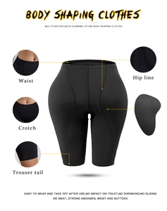 Detail view of high-waist body shaper showing tummy control and butt lifting features