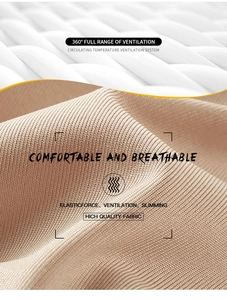 Detail of breathable skin-friendly ribbed fabric with 360-degree ventilation mesh