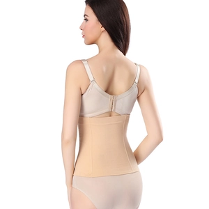 Breathable nude waist trainer belt for women providing back support and tummy control