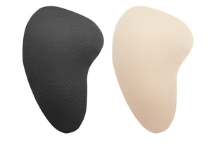 Detail of breathable teardrop-shaped inner pads for high-waist tummy control underwear