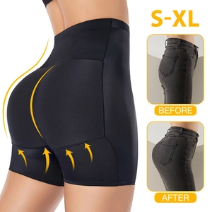 Women High Waist Butt Lifter Shapewear Padded Tummy Control Body Shaper Panties Nylon Slimming Underwear Seamless Briefs
