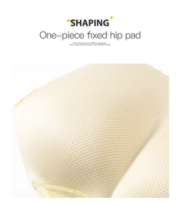 Detailed macro view of breathable mesh padding for seamless butt lifting shapewear