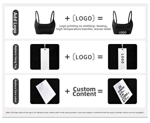 Customization options for sports bodysuit showing logo printing, tags and labels