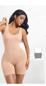 Macro detail of seamless nude bodysuit with high-waist compression and peach butt lift