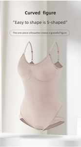 Detailed view of seamless high-elastic shapewear with tummy control compression texture