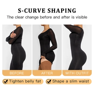 Confronto dettagliato dell'effetto modellante del body contenitivo prima e dopo la vita