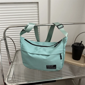 Women Oxford Cloth Crossbody Bag Fashion Street Style Messenger Bag Minimalist Solid Color Shoulder Tote Satchel Bag