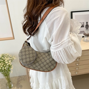 Sac hobo rétro à imprimé floral avec petit porte-monnaie rond pour femme élégante