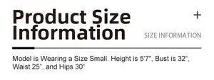 Size information and model measurements for women's knit cardigan showing fit guide