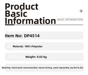 Detailed product card for knitted poncho showing 100% polyester material and washing care