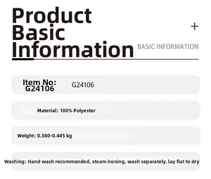 Detailed material specifications for zebra print sweater with washing instructions
