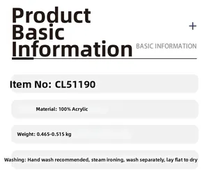Detail view of the long hooded cardigan knitwear label with material and washing instructions