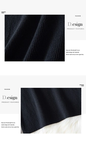 Close-up of black ribbed knit fabric showing soft texture and premium elastic weave