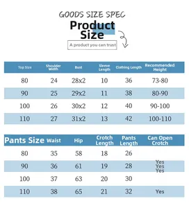 Detailed size chart for children's polo shirt and dinosaur shorts outfit 80-110cm