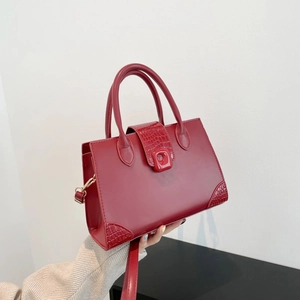 Elegant PU Leather Crocodile Pattern Crossbody Bag For Women Large Capacity Minimalist Commute Shoulder Tote Handbag
