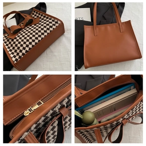 Détail du sac cabas à nœud montrant la capacité intérieure, le zip et la texture