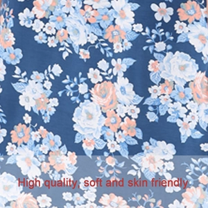 V-neck floral modal nursing dress featuring soft high quality skin friendly fabric