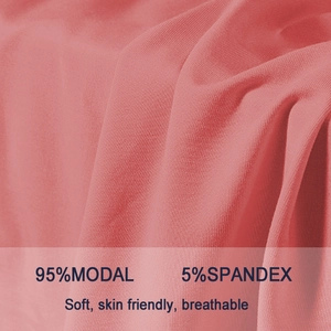 Soft breathable coral pink modal nursing t-shirt for pregnant women with 95% modal fabric