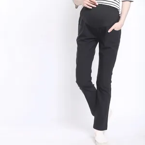 Women High Waist Maternity Pants Belly Support Stretchy Long Trousers Casual Viscose Blend Maternity Over Belly Leggings