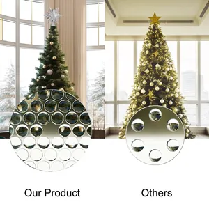 LED Christmas tree topper star with sparkling snowflake projection for festive home decor