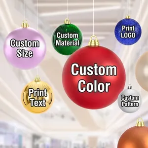 Customizable Christmas ball ornaments in multiple colors and finishes for holiday decor