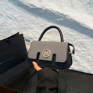 Borsa a Tracolla da Donna in Pelle PU con Blocco di Colore Moda Retro Patchwork Borsa Quadrata Piccola Casual Giornaliera a Spalla