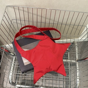 Sac Bandoulière Tendance en Forme d'Étoile Couleur Unie Minimaliste Léger en Polyester pour Femme Style Urbain Quotidien