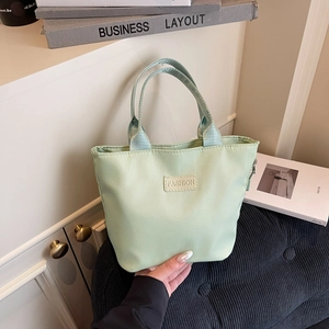 Women Minimalist Mini Tote Bag Casual Fabric Handbag Portable Square Phone Bag Lightweight Versatile Shopping Bag For Ladies