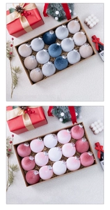 Close-up of 8cm velvet Christmas balls in assorted warm and cool tone sets