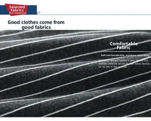 Detailed macro view of soft, breathable striped knitted fabric for children's pants