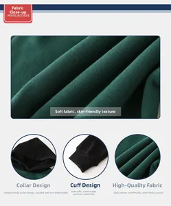 Detail view of boys' green hoodie showing ribbed cuffs, fabric texture, and hood