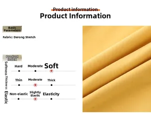 Gros plan du tissu Dralon jaune moutarde doux montrant la texture et l'élasticité