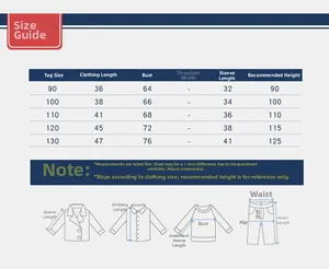 Detailed size chart for boys black and white checkered shirt showing accurate measurements