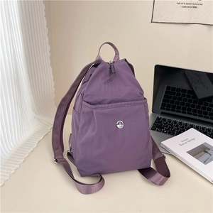 Women's Fashion Nylon Chest Bag Mini Backpack Lightweight Waterproof Multi-way Crossbody Bag Casual Versatile Travel Bag